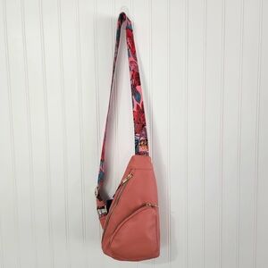 DS Bags | NWT Faux Leather Crossbody Bag Pink